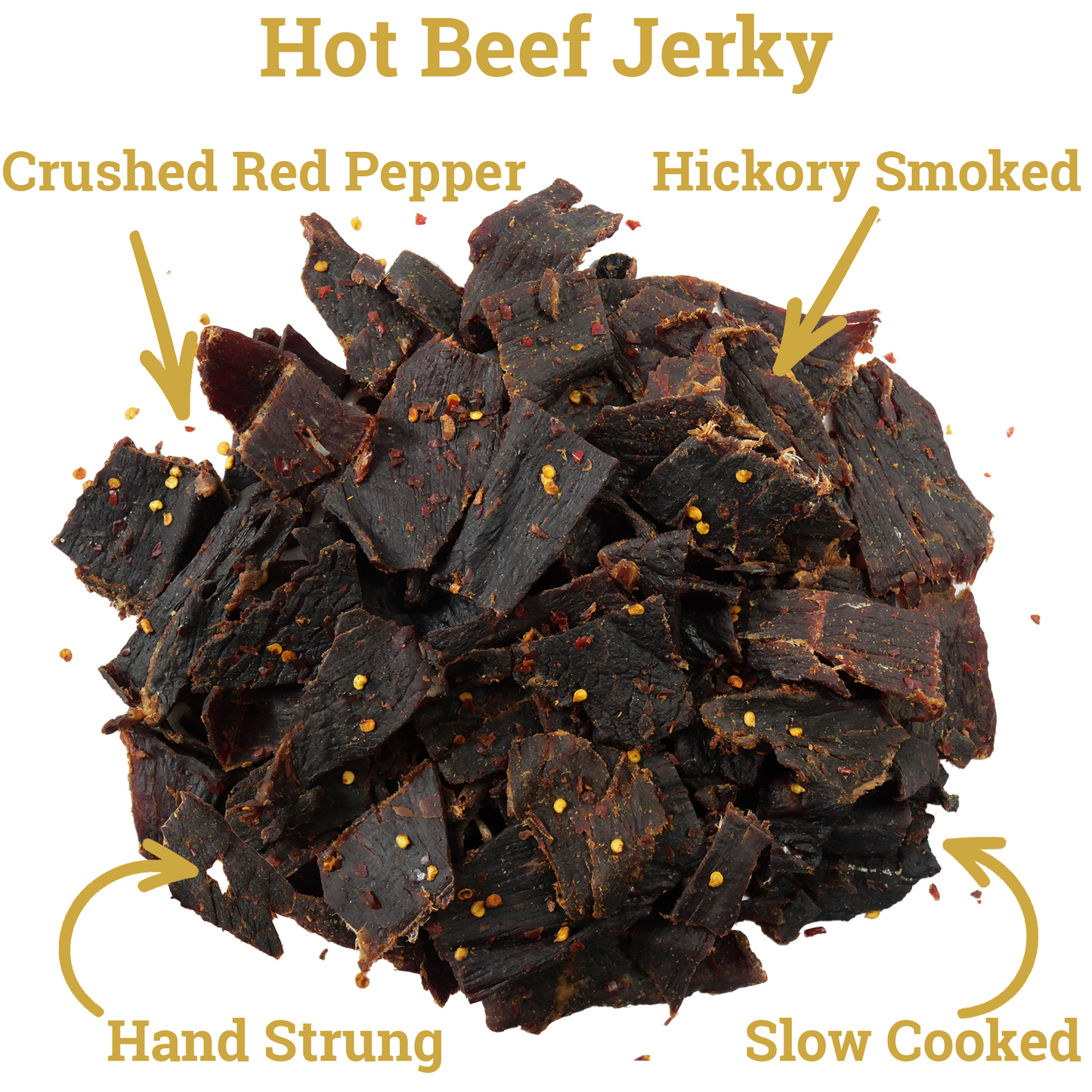 Lone Star Hot Beef Jerky - 1 Pound Resealable Bag - Fiery Handcrafted Flavor - Made in the USA
