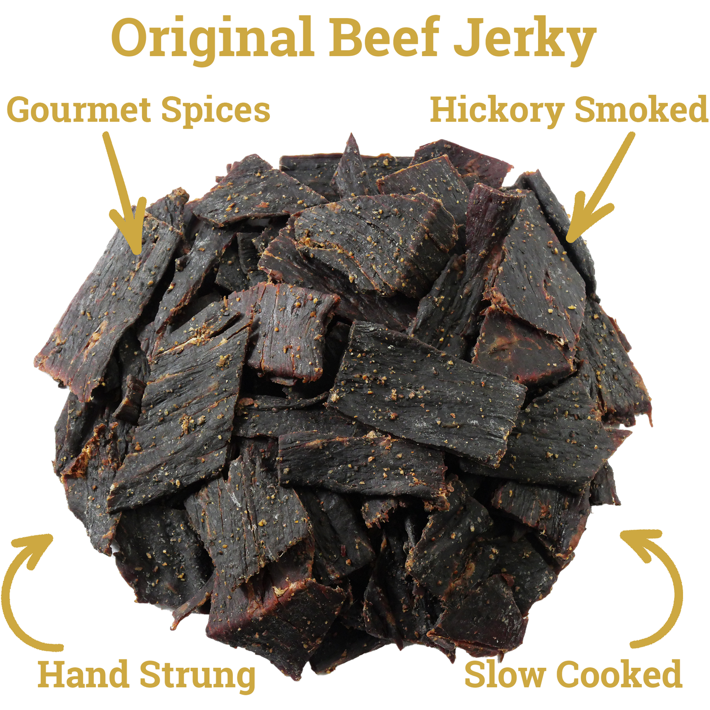 Lone Star Original Beef Jerky - 1 Pound Resealable Bag - Classic Handcrafted Flavor - Made in the USA