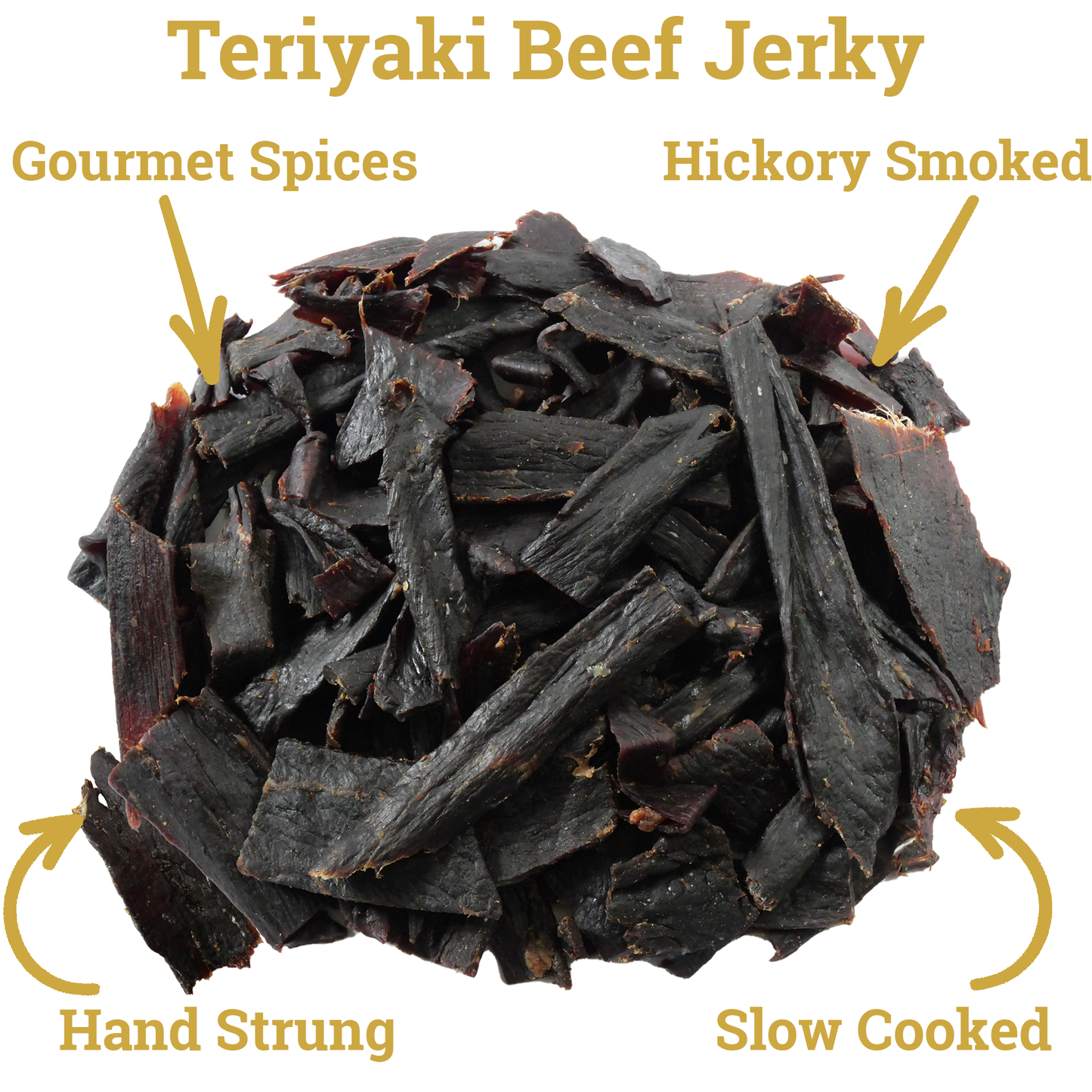 Lone Star Teriyaki Beef Jerky - Half Pound Resealable Bag - Savory Handcrafted Flavor - Made in the USA