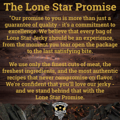 Lone Star Hot Beef Jerky - Half Pound - Resealable Bag - Classic Handcrafted Flavor - Made in the USA